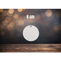 Kółko 6cm jeden otwór 0,5cm, beermata 1,5mm